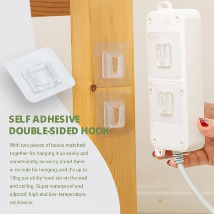 Double Sided Self Adhesive Wall Hooks Giftro - Self Adhesive Wall Hooks For Pictures